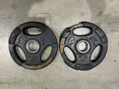 Pair Of 5kg Rubber Weight Plates - No Reserve