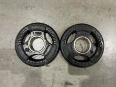 Pair Of 1.25kg Bodymax Rubber Weight Plates - No Reserve