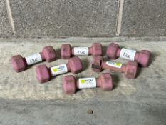 Set Of 6 Physical 1.5KG Dumbbells - No Reserve