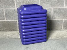 Set Of 10 Purple Step Up Legs - No Reserve