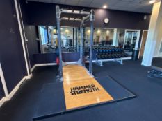 Hammer Strength Power Rack With Olympic Lifting Platform
