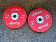 Hammer Strength 25kg Bumper Plates