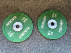 Hammer Strength 10kg Bumper Plates
