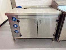 Stainless Steel Cupboard with Cup Slots