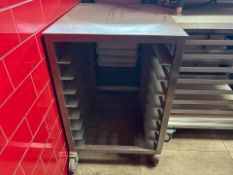 Stainless Steel Bakery Tray Trolley