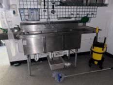 Stainless Steel 3 Sink Unit