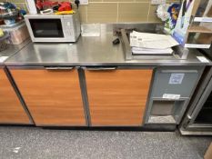 Duke Stainless Steel Prep Unit With Undercounter Fridge