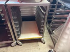 Stainless Steel Bakery Tray Trolley