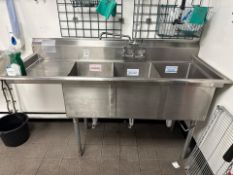 Duke Stainless Steel 3 Bin Sink Unit