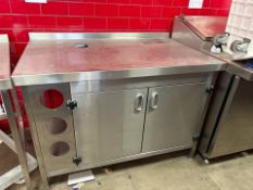 Stainless Steel Prep Table With Doors