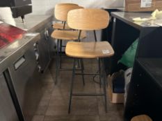 Wooden Stools x3