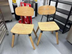 Wooden Chairs x2
