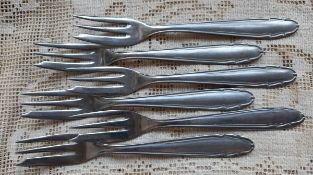 Set of 25 x Pintinox Cake/ Pastry Fork, 52 Sets Available in Total, No Reserve