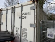 Shipping Container, 20ft in Length, No Reserve, Refrigerated with Metal Grated Floor