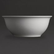 Set of 4 x Olympia Whiteware Buffet Bowl 175mm, 19 Sets Available, No Reserve