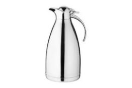 2 x Olympia Vacuum Jug Coffee Flask 2L (polished), 20 Sets of 2 Available, No Reserve