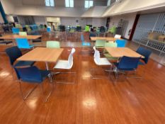 2 x Square Canteen Tables & 8 x Chairs