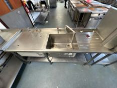 Stainless Steel Double Sink Unit