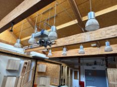 4 x Industrial Style Pendant Lights