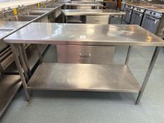 Stainless Steel Prep Table With Drawer