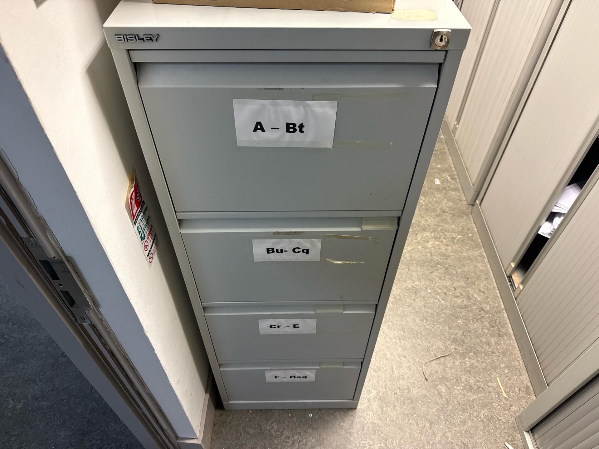 Bisley Tambour Units & Filing Cabinets - Image 4 of 5