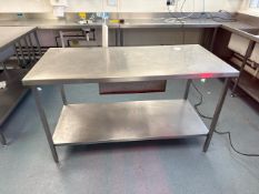 Stainless Steel Prep Table with Drawer