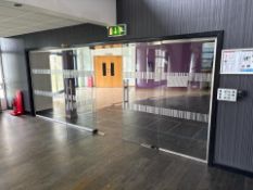 Glass Partition With Double Door
