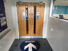 Fire Doors With Magnetic Wall Mounts