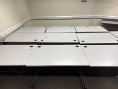 Grey Straight Desks X 9