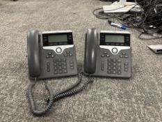 Grey Cisco Desk Phone x2