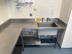 Stainless Steel Single Sink Unit With Drainer