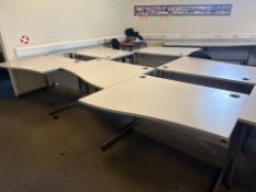 Bank Of 7 Wave Desks