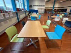7 x Rectangular Canteen Tables & 28 x Chairs