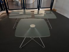 3 x Glass Coffee Table