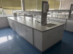 Science Lab Desk Unit With Gas Outlet And Sink