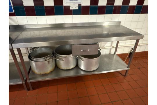 Stainless Steel Prep Unit With DrawerContents Not Included Approximate ...