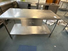 Stainless Steel Prep Table With Drawer