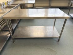 Stainless Steel Preparation Table