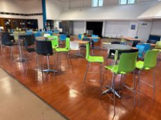 3 x Poseur Tables & 12 Bar Stools
