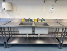 Stainless Steel Double Sink Unit