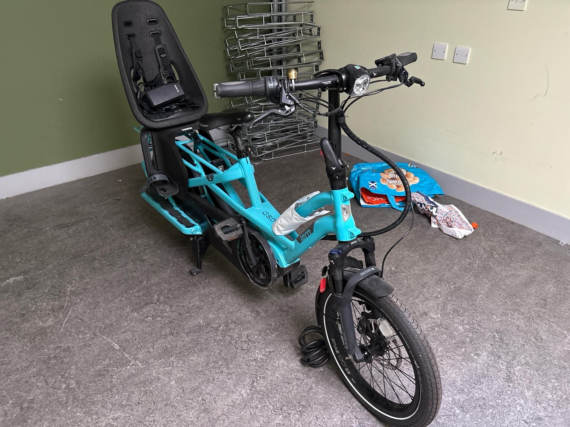 Tern Electric Bicycle With Child Seat - Image 12 of 14
