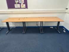 3 x Straight Desks