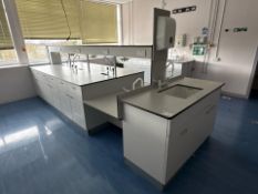 Science Lab Desk Unit With Gas Outlet And Sink