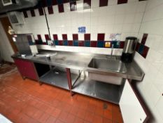 Stainless Steel Prep Unit With Sink