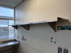 Stainless Steel Wall Shelf x3