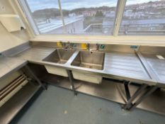 Stainless Steel Double Sink Unit