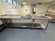 Stainless Steel Double Sink Unit