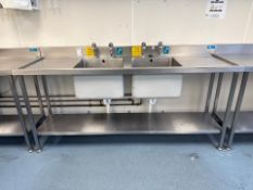 Stainless Steel Double Sink Unit