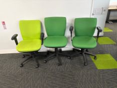 Assorted Office Chairs With Wheels x3