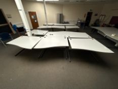 Bank Of 6 Wave Desks